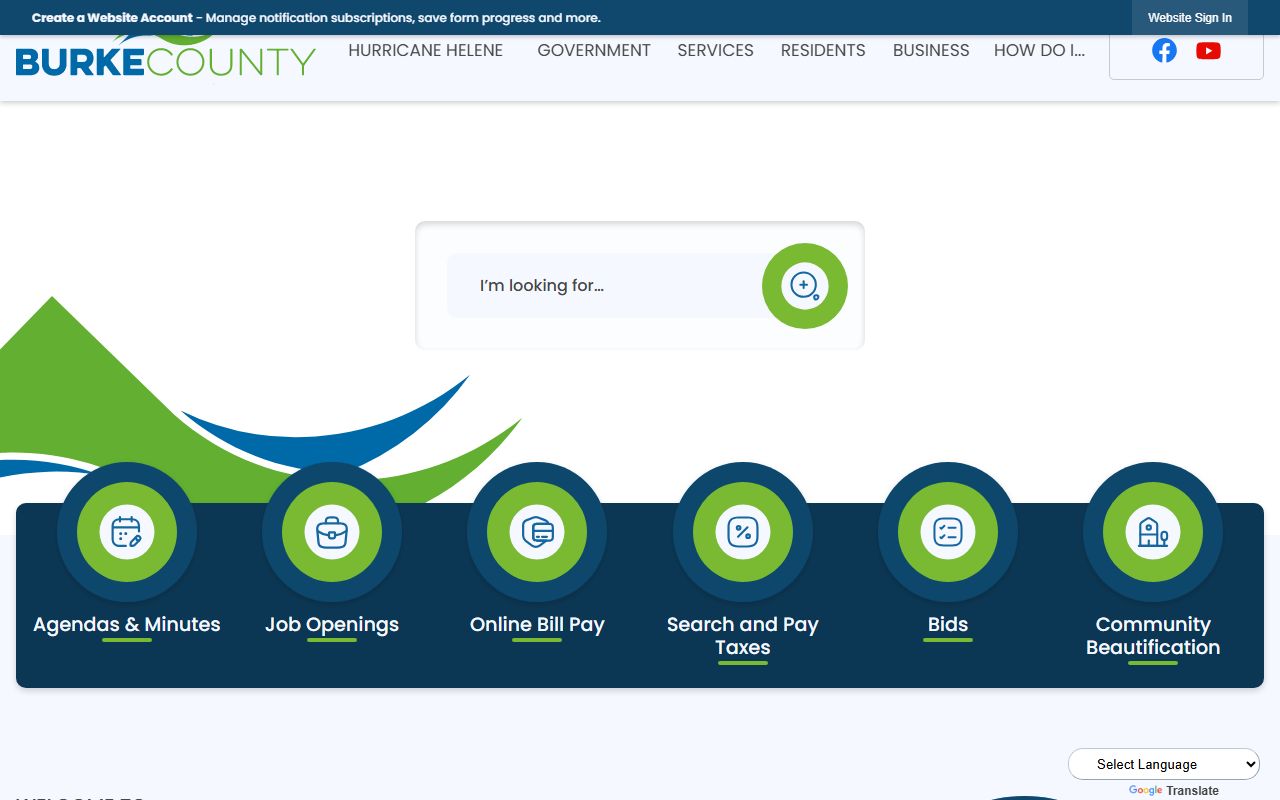 Burke County government website for released inmates resources