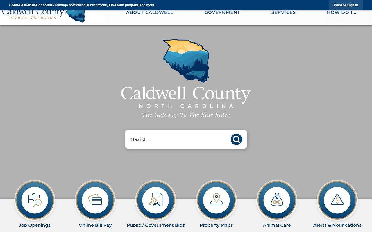 Caldwell County government resources for released inmates records