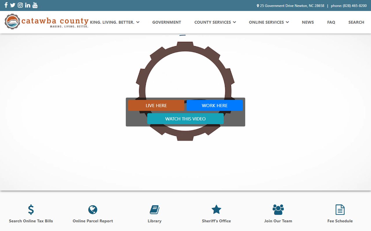 Catawba County government for released inmates records