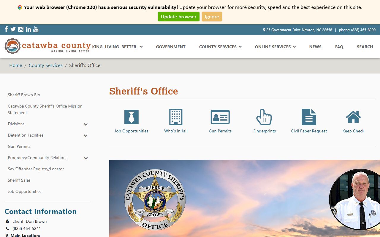 Catawba County Sheriff's Office released inmates records