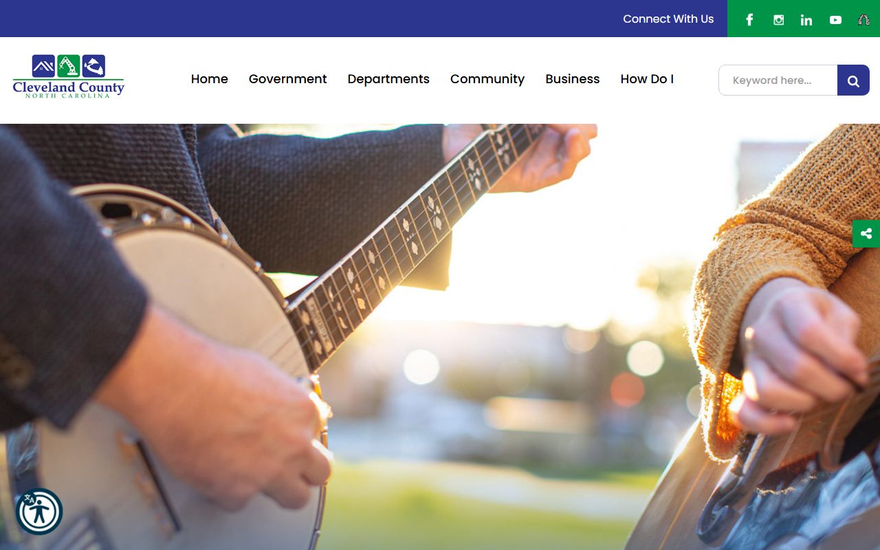 Cleveland County government website for released inmates information