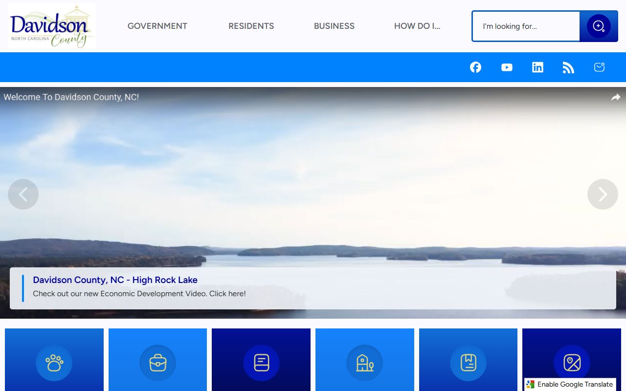 Davidson County government website with released inmates resources