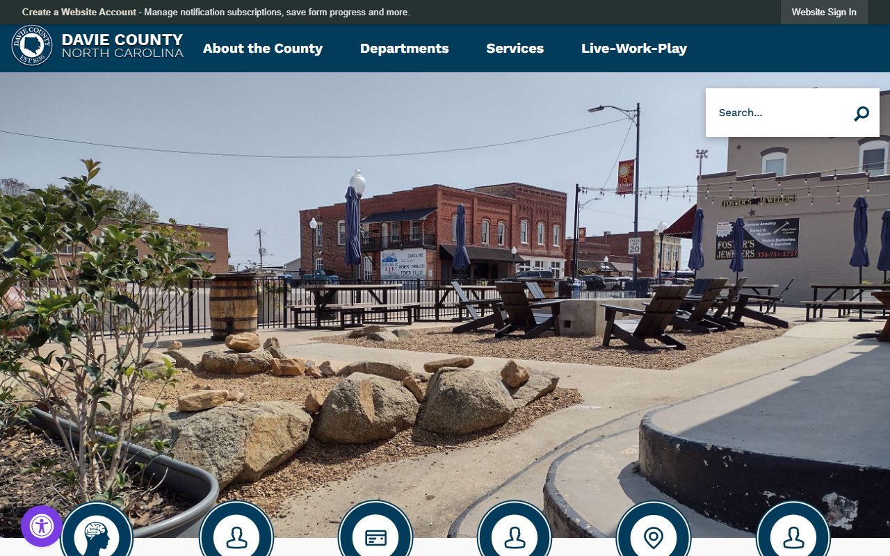 Davie County Sheriff's Office page for released inmates information